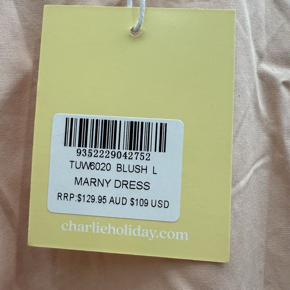 New Anthropologie Dress Size Medium Marny Tiered Cotton Modest Hi-Low 1/2 Sleeve - Picture 6 of 9